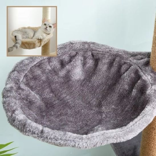 Hamac pour chat gris avec vignette demo