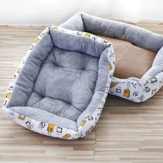 coussin chat rectagulaire deux modeles presentes ultra confortables