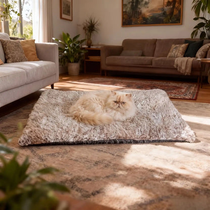 coussin chauffant pour chat rectangulaire doux moelleux et confortable