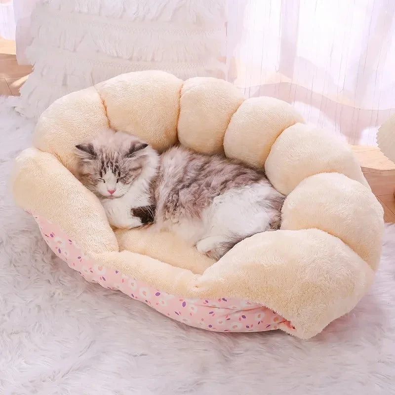 coussin pour chat doux confortable avec design ludique