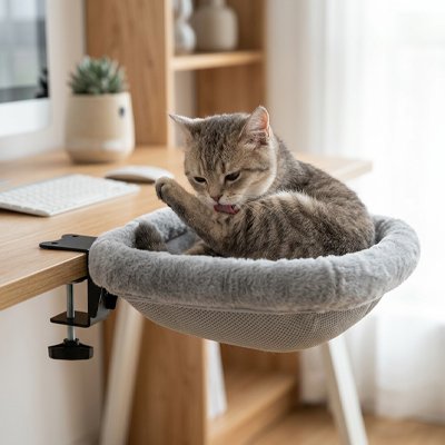 Hamac chat ultra doux et stable