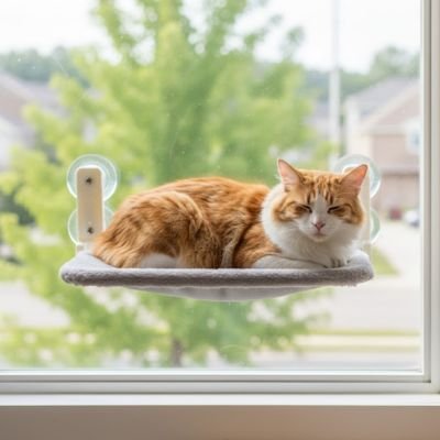 hamac pour chat fenetre surface douce et solide