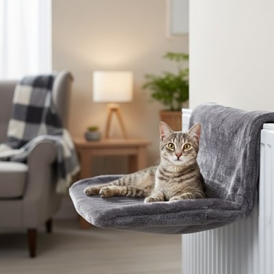 hamac pour chat radiateur doux et confortable
