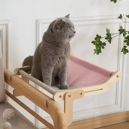 hamac radiateur pour chat accroche avec chat dessus