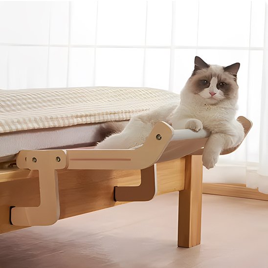 hamac radiateur pour chat avec animal dedans