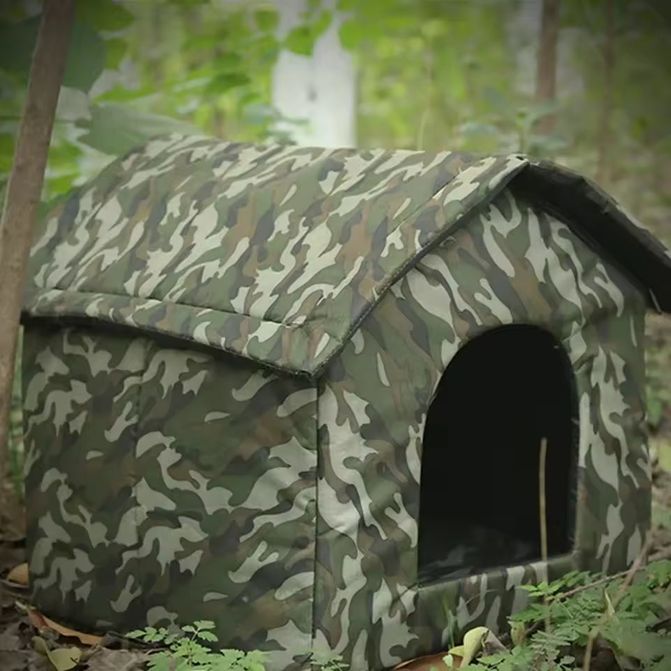 niche pour chat exterieur kaki