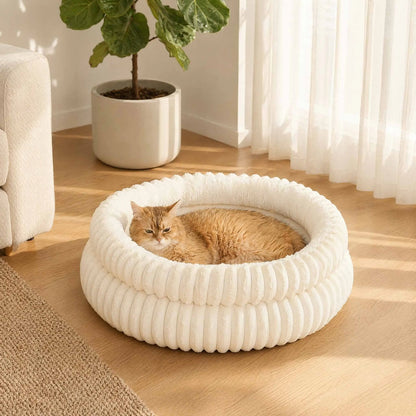 panier a chat confortable ultra doux et moelleux