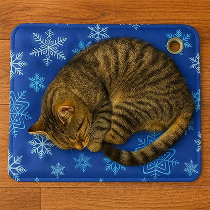Tapis rafraichissant Chat bleu chat dormant dessus