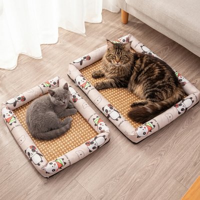 Tapis rafraichissant Chat deux modeles grand et petit avec chats dedans